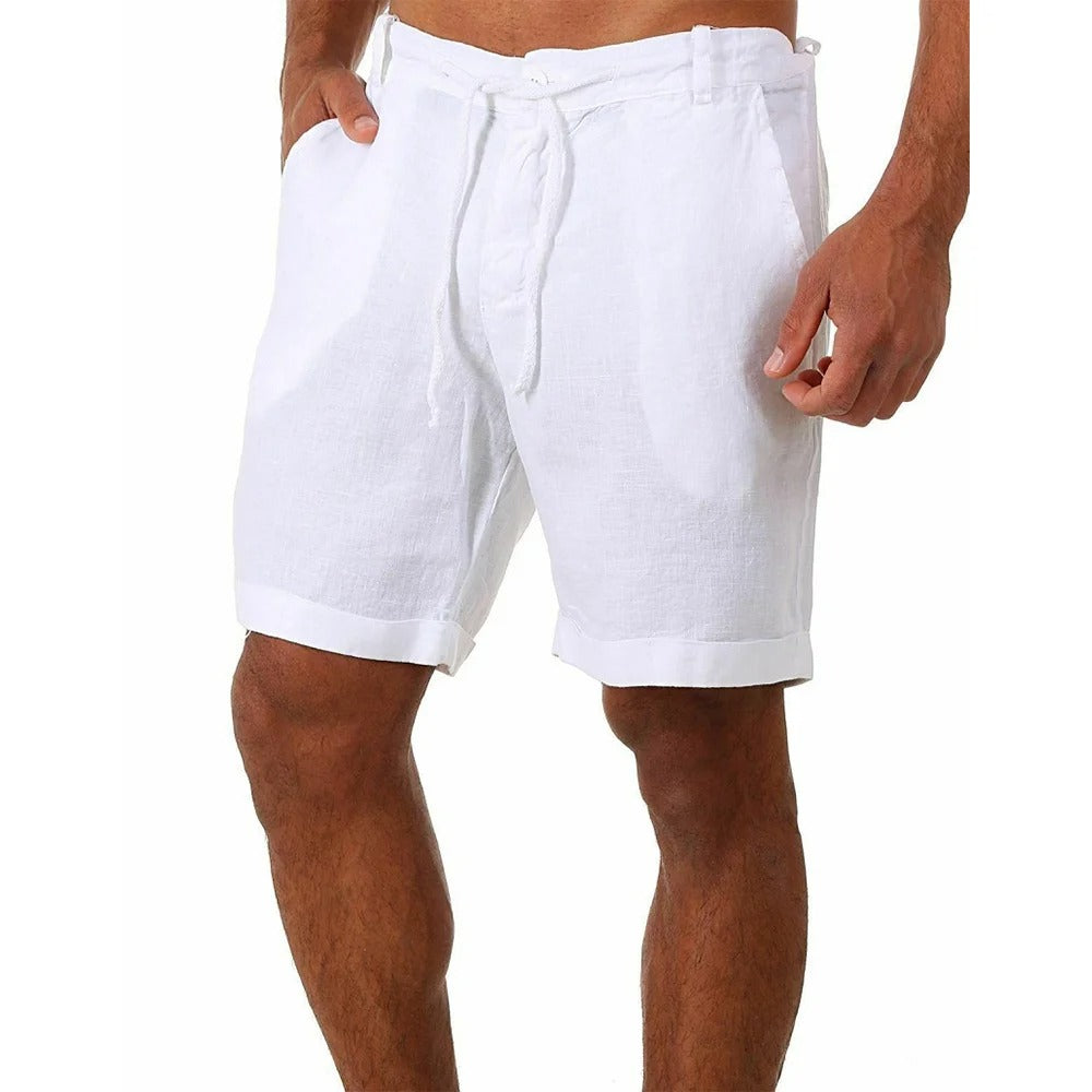 Heren Katoen Linnen Stijl Shorts