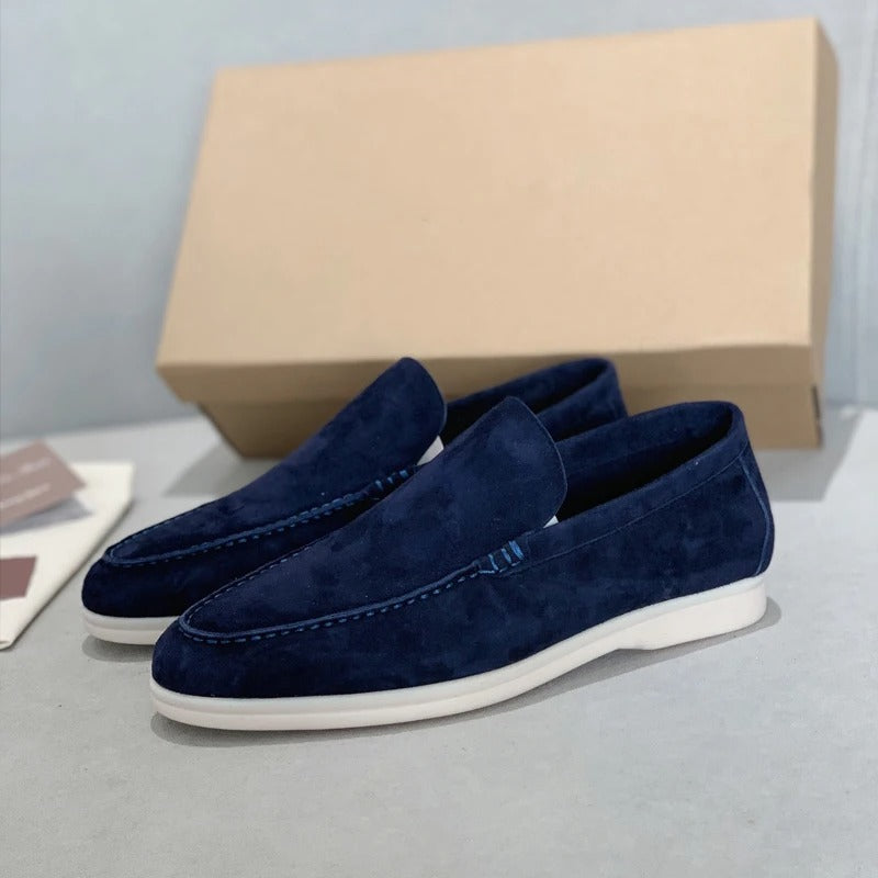 Suède leren loafers voor heren