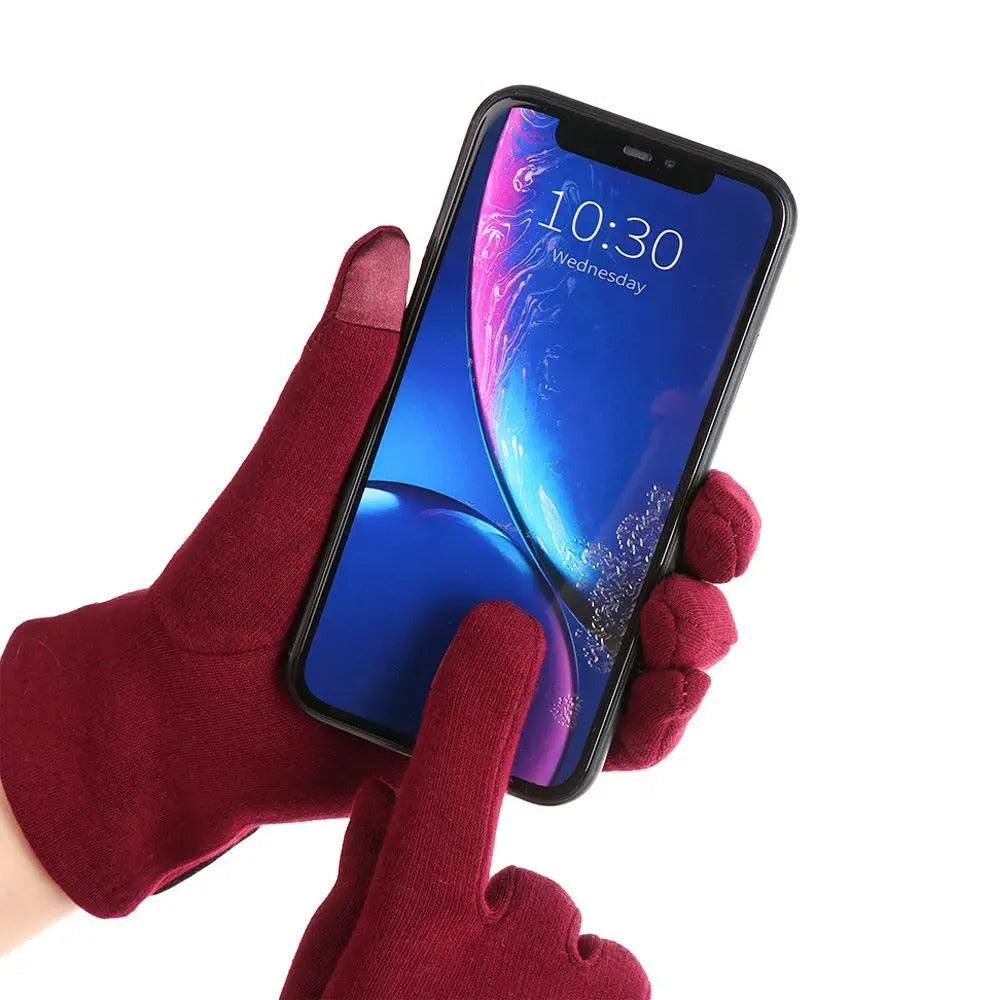 Fleece gevoerde thermische wanten voor dames