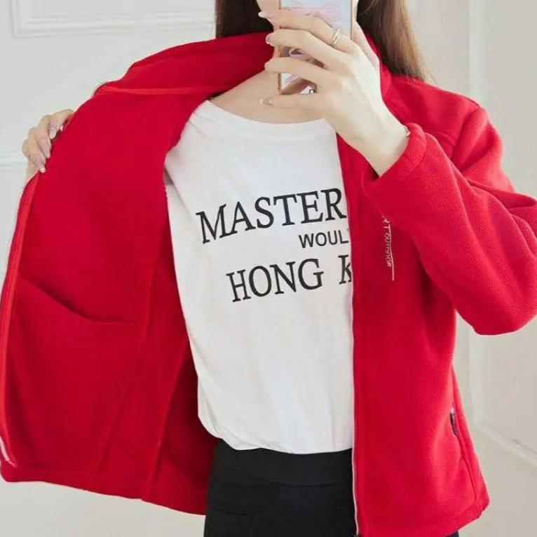 Winter warme fleece jas voor dames