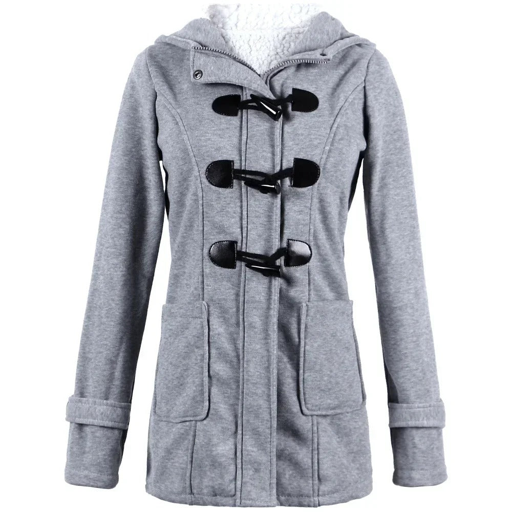 Dames Casual Winter Knoop Hoodie