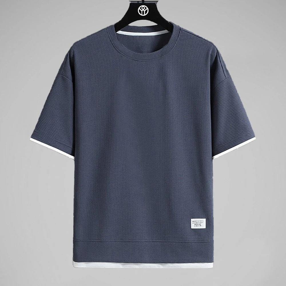 Heren Premium Wafel T-shirt