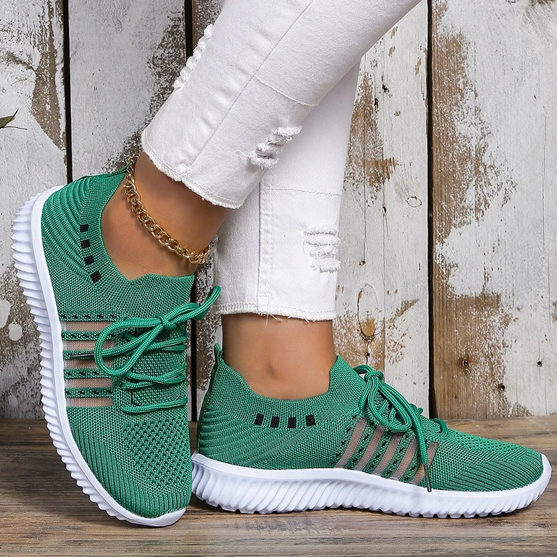 Vrouwen ademende gebreide sneakers