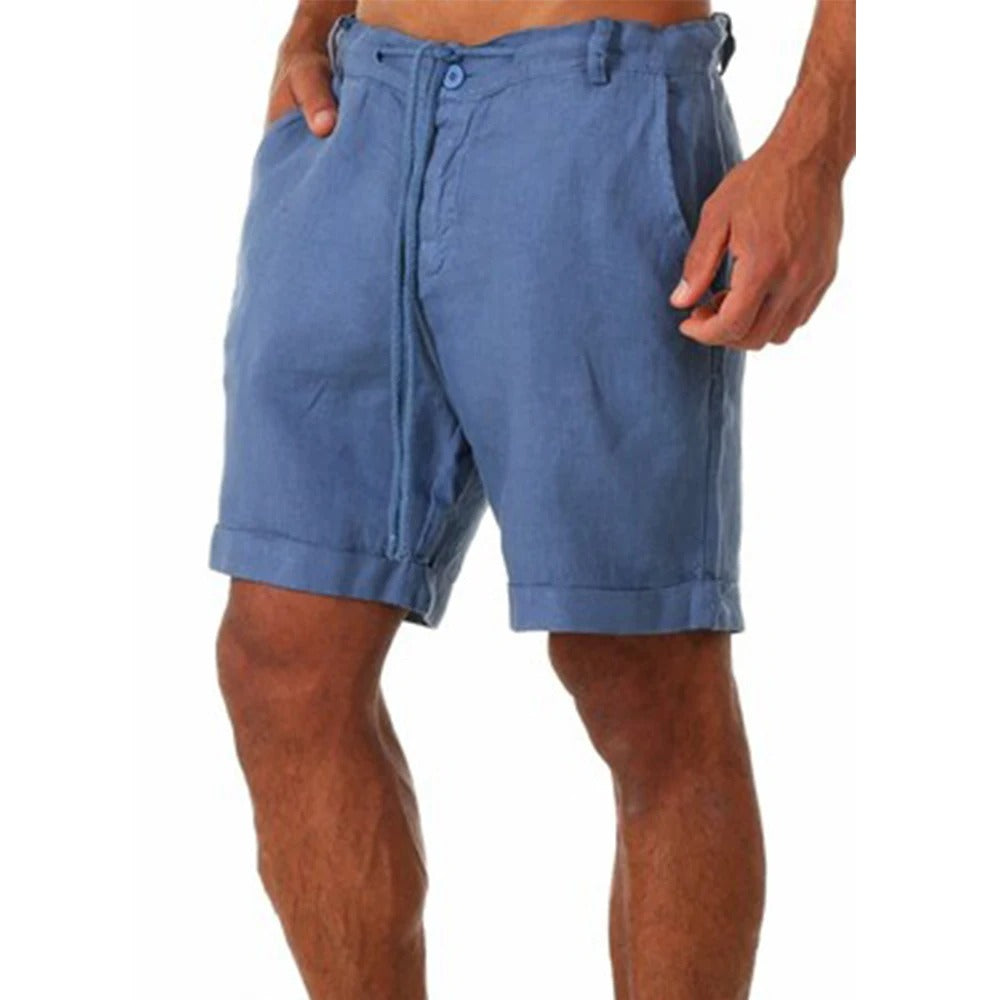 Heren Katoen Linnen Stijl Shorts