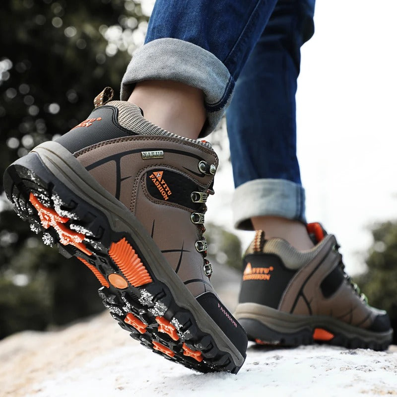 Waterdichte Lederen Stijl Herensneakers Hiking Wandelschoenen