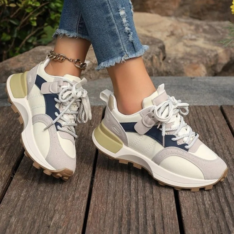 Dames Gemengde Kleuren Sneakers