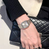 Luxe dameshorloge met stalen riem