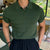 Heren Gebreid Jacquard Poloshirt