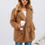 Teddy Coat met twee rijen knopen voor dames