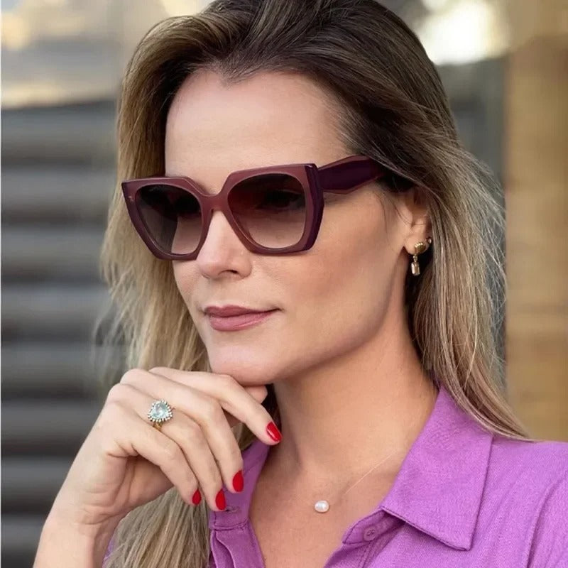 Ronde Cat Eye Zonnebril