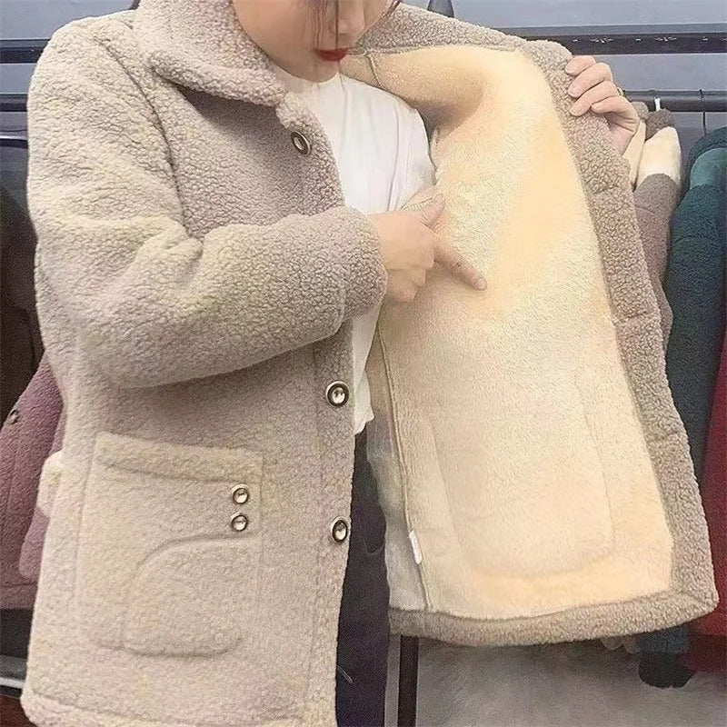 Dikke winterfleecejas voor dames