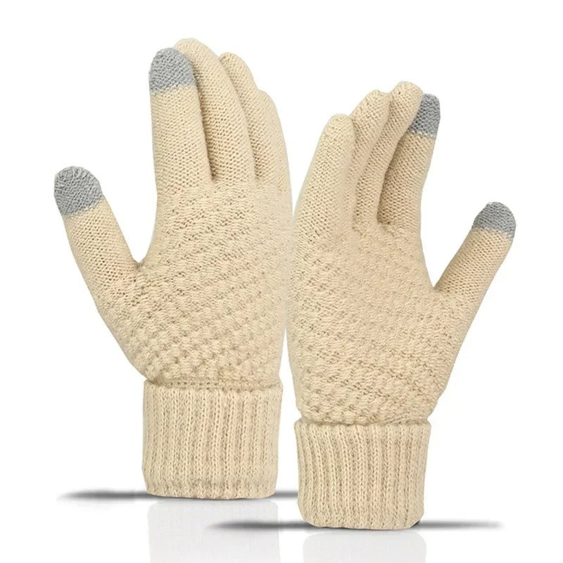 Gebreide winterhandschoenen voor dames