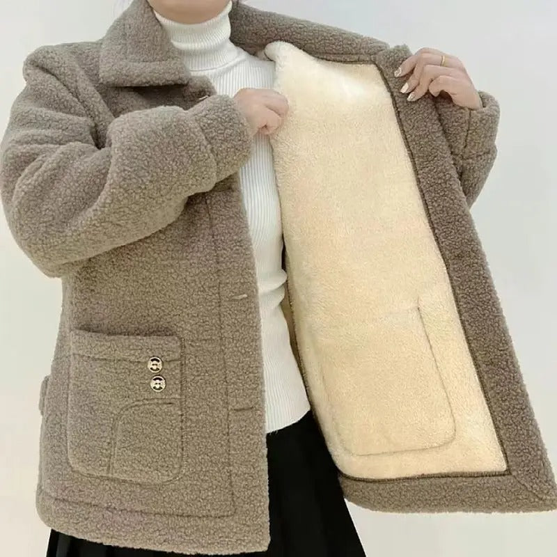 Dikke winterfleecejas voor dames