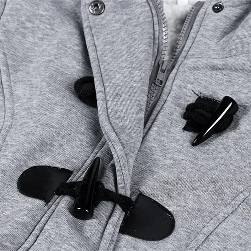 Dames Casual Winter Knoop Hoodie