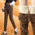 Corduroy warme damesbroek met fleece voering
