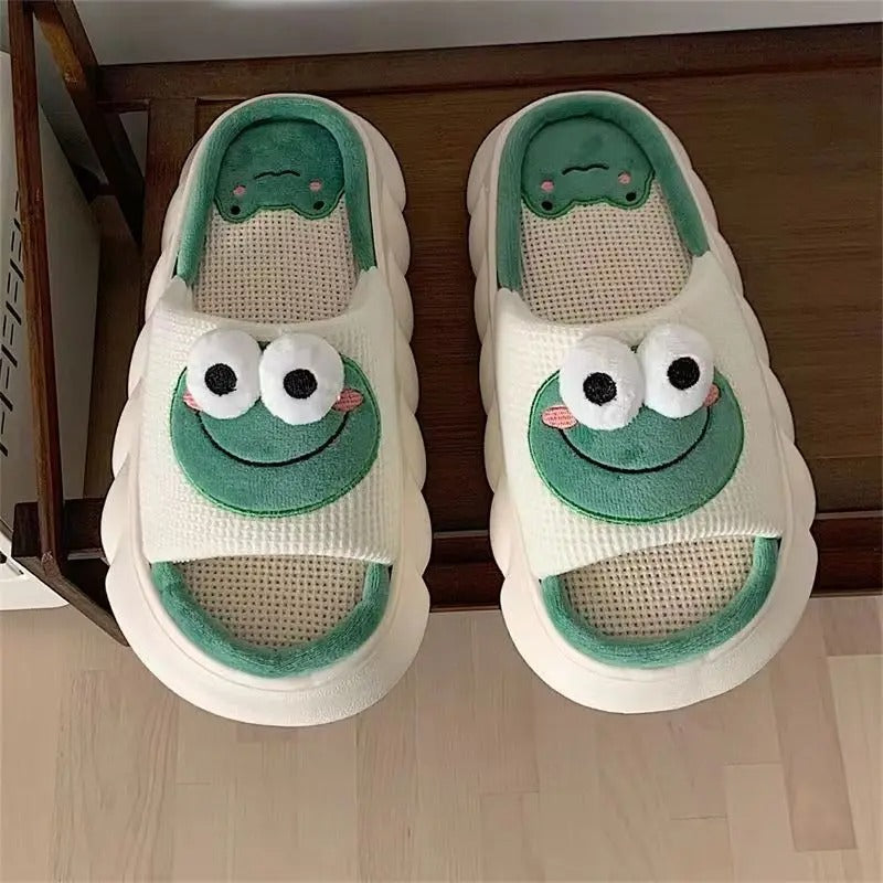 Dikke Zool Kikker Slippers