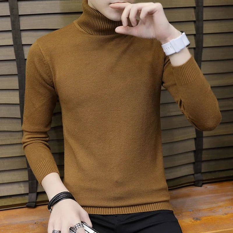 Heren Slim Turtleneck Sweater
