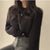 Dames losse vintage gebreide trui