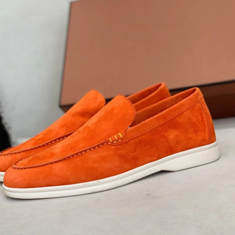 Suède leren loafers voor heren