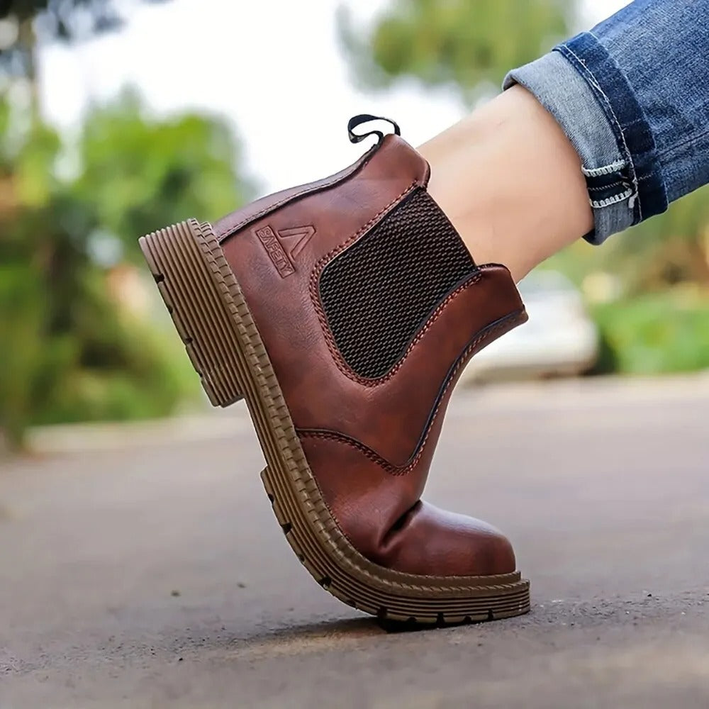 Waterdichte veiligheidsleren werkschoenen voor mannen