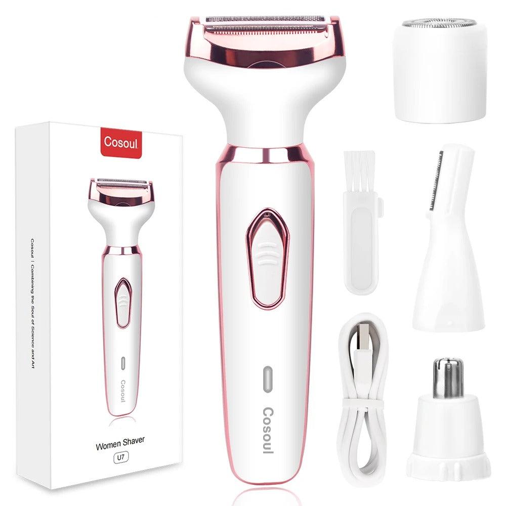 4-in-1 elektrisch scheerapparaat voor vrouwen