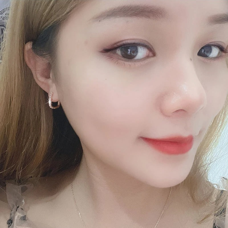 Dames Zirkoon Hoepel Oorbellen