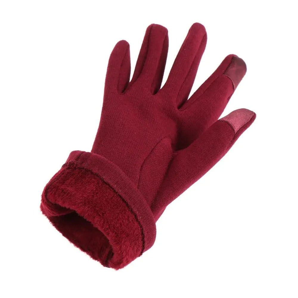 Fleece gevoerde thermische wanten voor dames