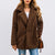 Teddy Coat met twee rijen knopen voor dames