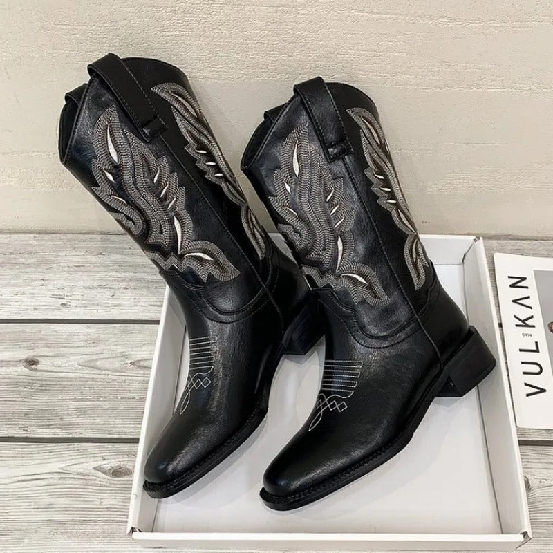 Vrouwen Vintage Borduurwerk Cowboylaarzen