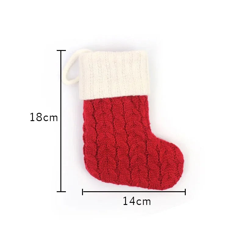 Kerstbrief gebreide sokken