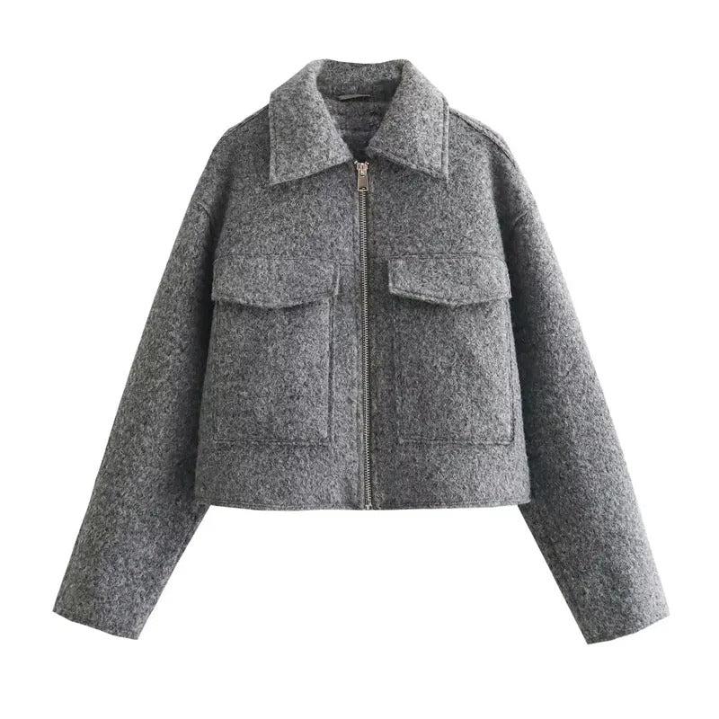 Cropped winterjack voor dames