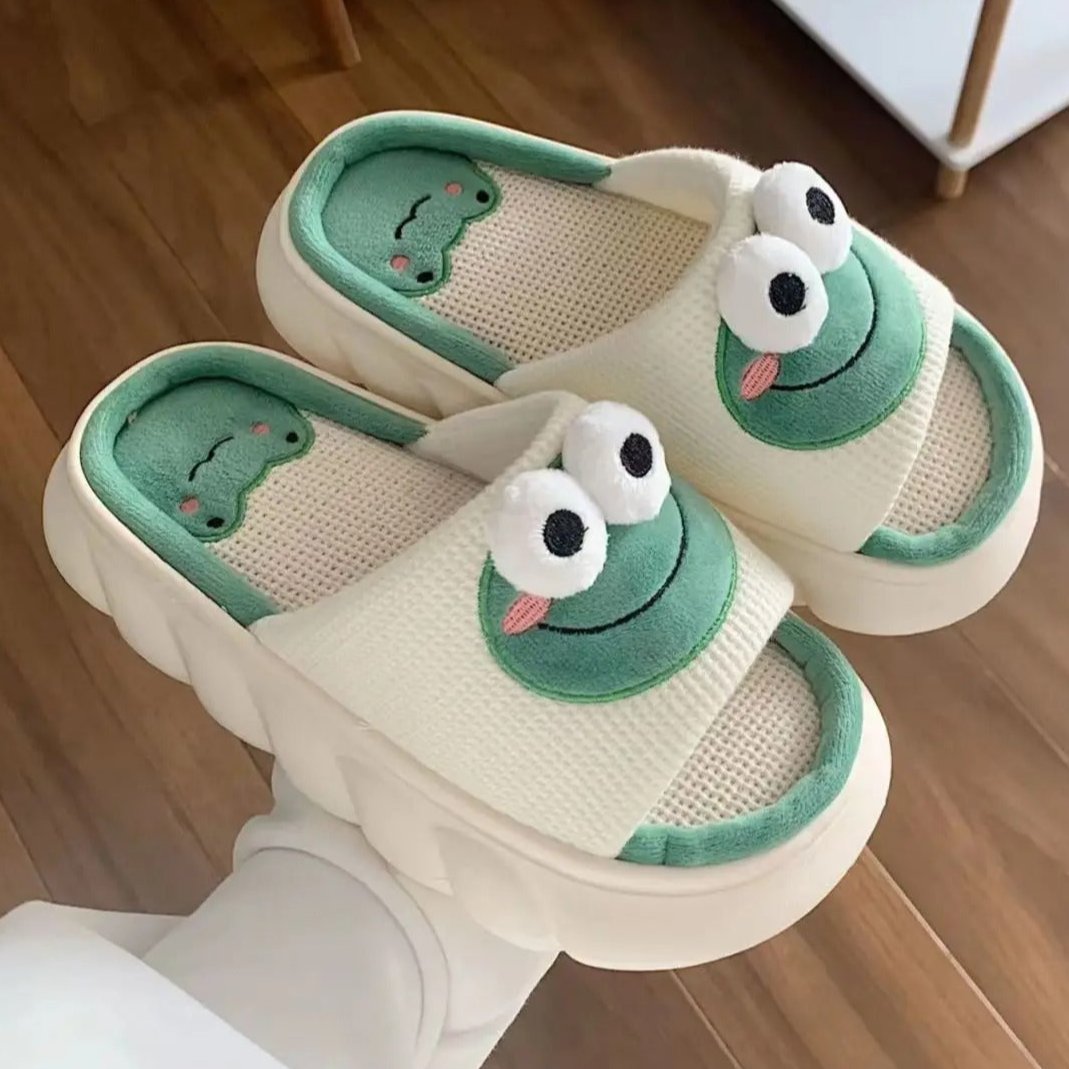 Dikke Zool Kikker Slippers