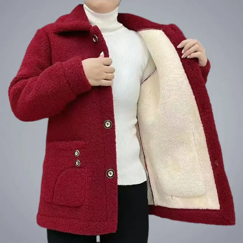 Dikke winterfleecejas voor dames