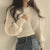 Dames losse vintage gebreide trui