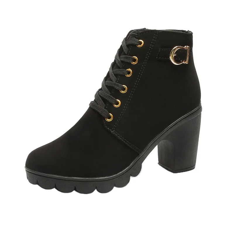 Vrouwen Lace-up Pump Laarzen