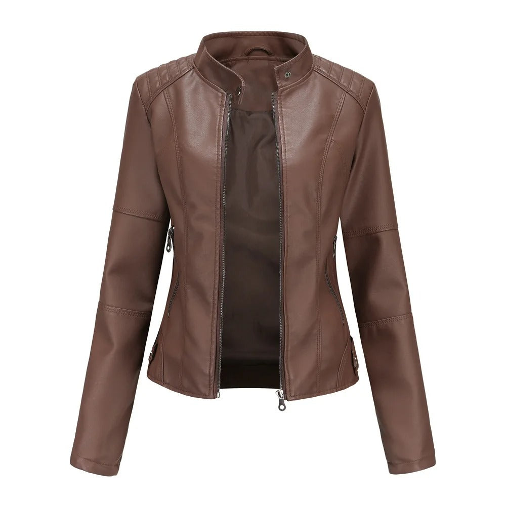 Leren Dames Motorjack