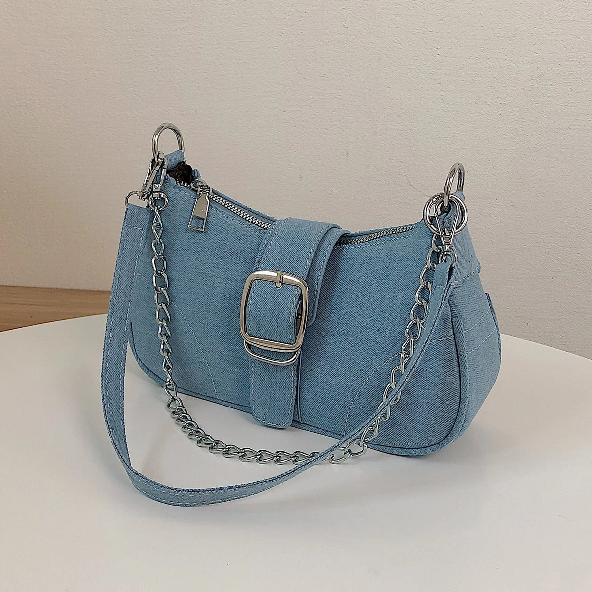 Crossbodytas van denim voor dames