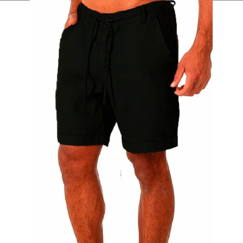 Heren Katoen Linnen Stijl Shorts