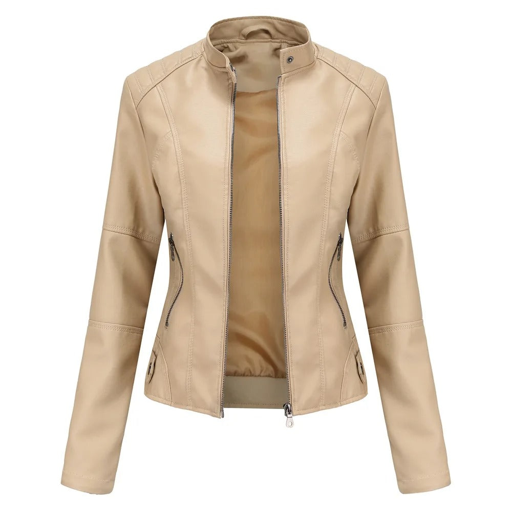 Leren Dames Motorjack