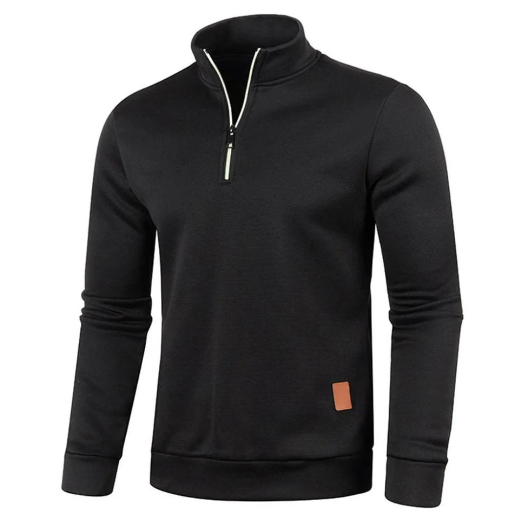 Pullover met halve rits voor heren