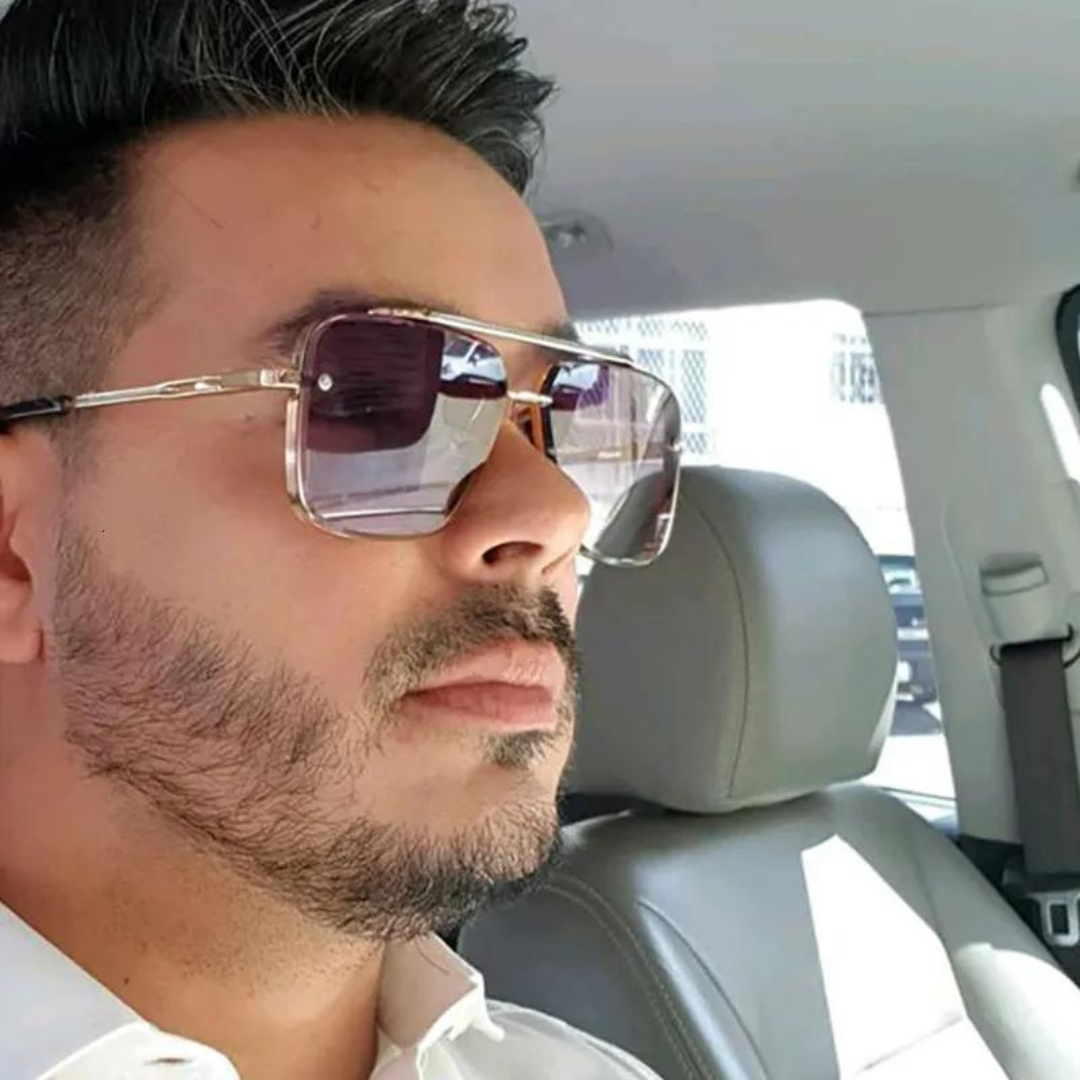 Vierkante Herenzonnebril