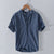 Variant image for Heren Shirt Korte Mouwen Ontspannen Linnen Materiaal-22