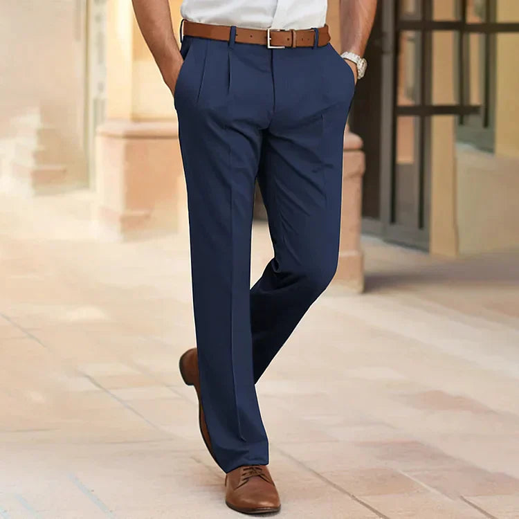 Heren Pantalon Casual Stijl Hoogwaardige Stof met Zakken 1