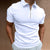 Heren Poloshirt Korte Mouwen Met Rits 100% Katoen 5
