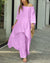 Dames Vrijetijd Set Luchtige Top en Hoge Taille Broek 3