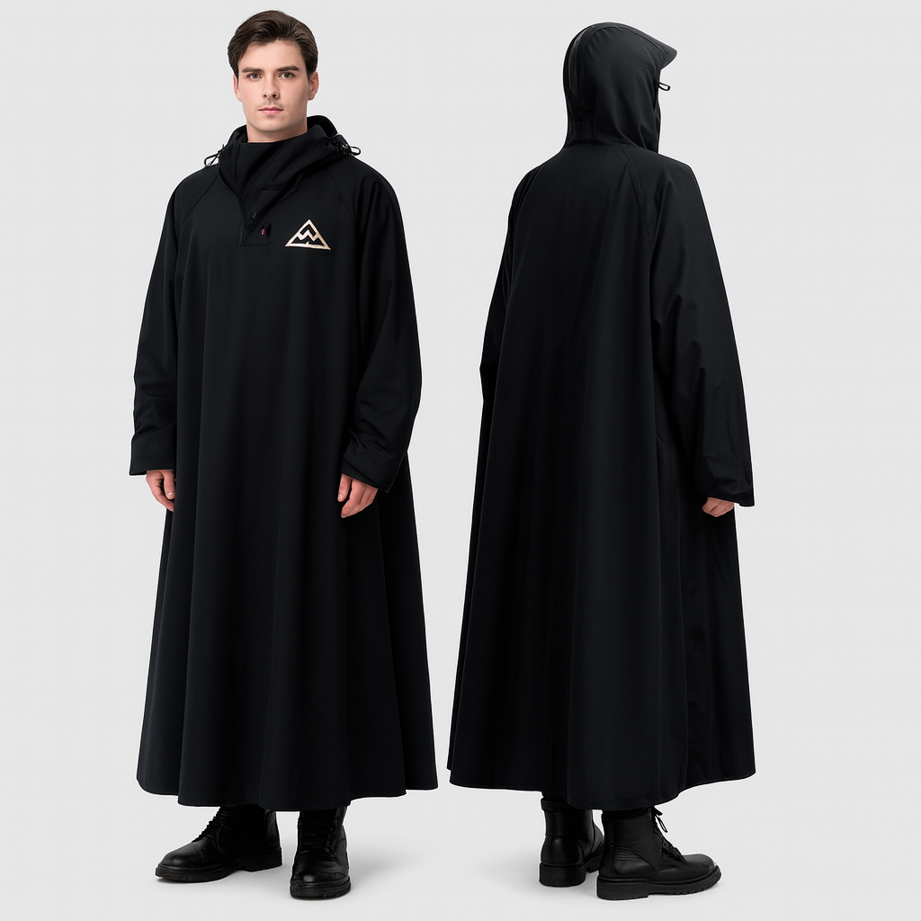 Unisex Regenponcho Lang Waterdicht Oxford Voor Fiets En Buitensport