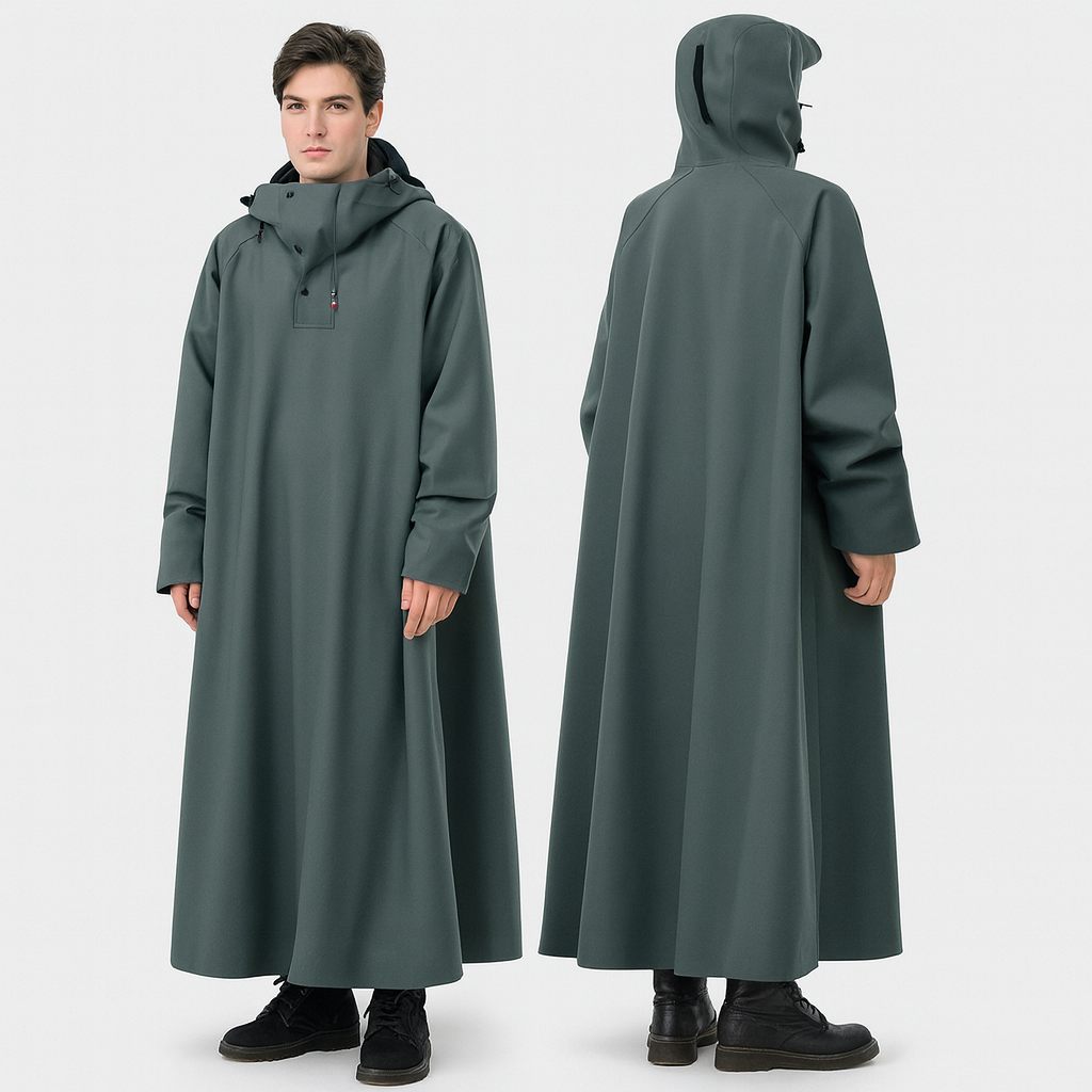 Unisex Regenponcho Lang Waterdicht Oxford Voor Fiets En Buitensport