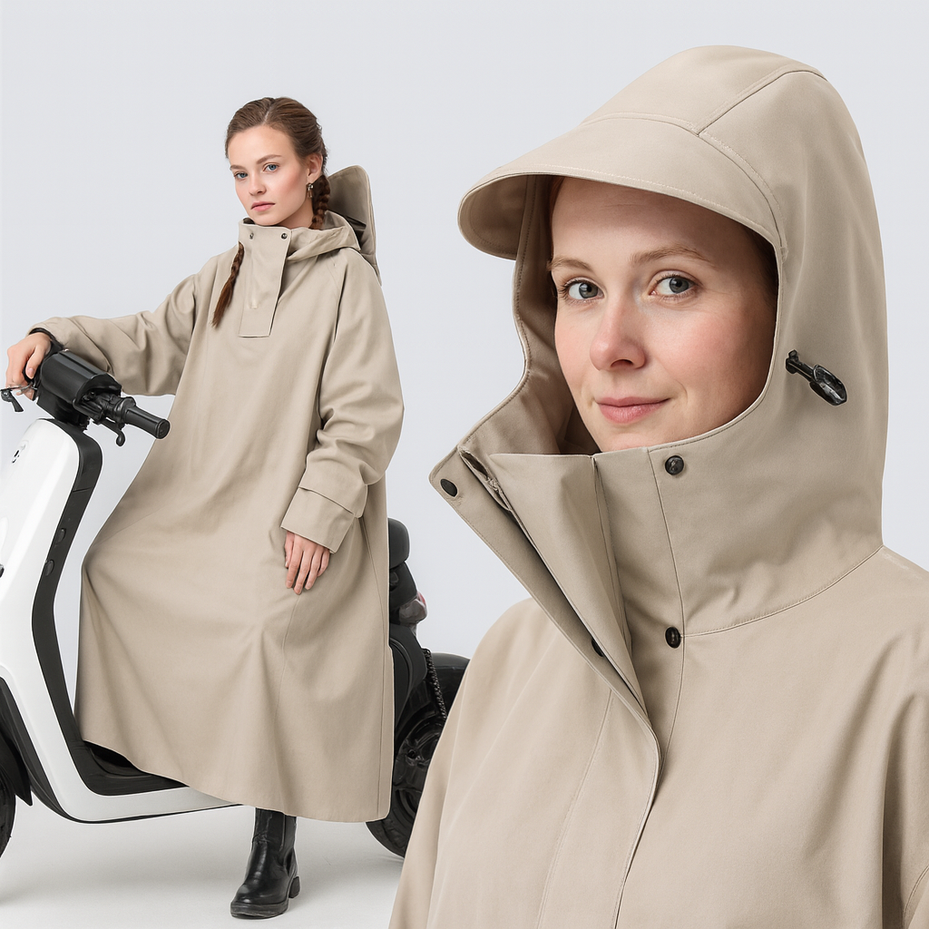 Unisex Regenjas Oversized Waterdicht Oxford voor Fiets, Motorfiets