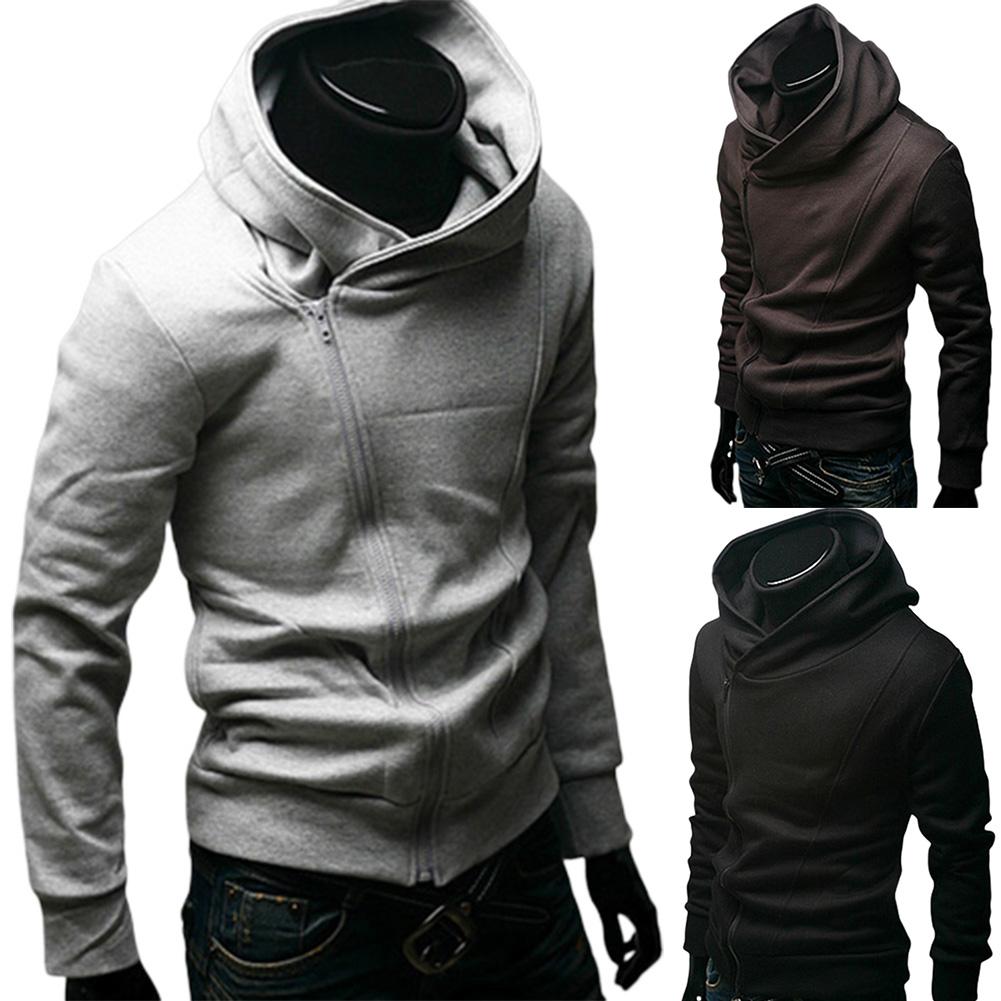Variant image for Heren Sweatshirt Met Rits Modern Katoenmix-1