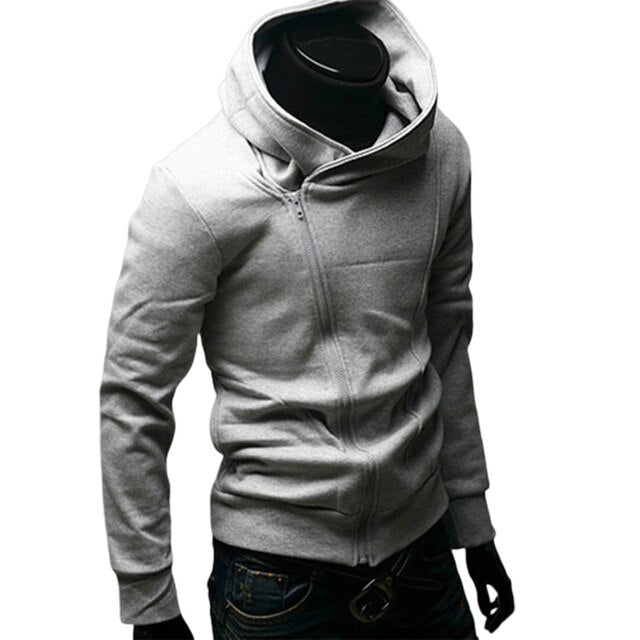 Variant image for Heren Sweatshirt Met Rits Modern Katoenmix-2